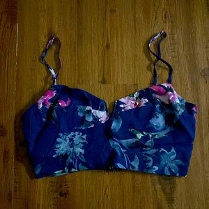Foral blue cami